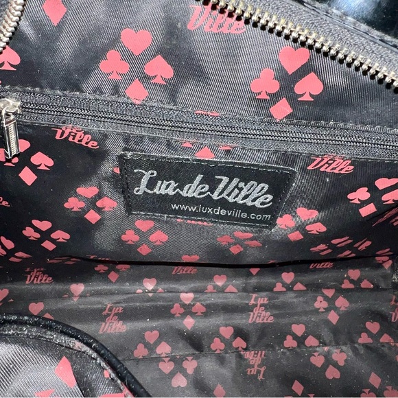 Lux de Ville Black Jack Card Suits Silver and Black Bowler - Picture 10 of 16